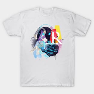 Octopus abstract collage T-Shirt